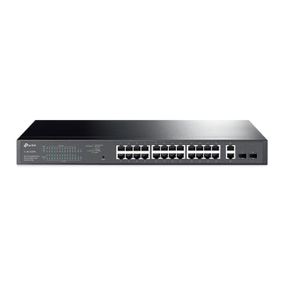TP-Link TL-SG1428PE - 28-Port Gigabit Easy Smart Switch with 24-Port PoE+ / 250W PoE Budget / 2 SFP Uplinks / Rackmount Switch