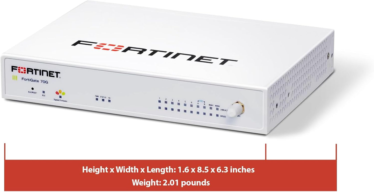 Fortinet FortiGate 70G NGFW – SD-WAN / 10x GE Ports / IPS 2.5 Gbps / ZTNA
