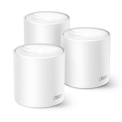 TP-Link Deco X10 AX1500 Whole Home Mesh Wi-Fi 6 System (3-Pack) - Dual-Band / Gigabit Ports / Seamless Mesh Coverage