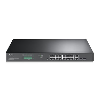 TP-Link TL-SG1218MPE - 18-Port Gigabit Easy Smart Switch with 16-Port PoE+ / 250W PoE Budget / 2 SFP Combo Ports / Rackmount Switch