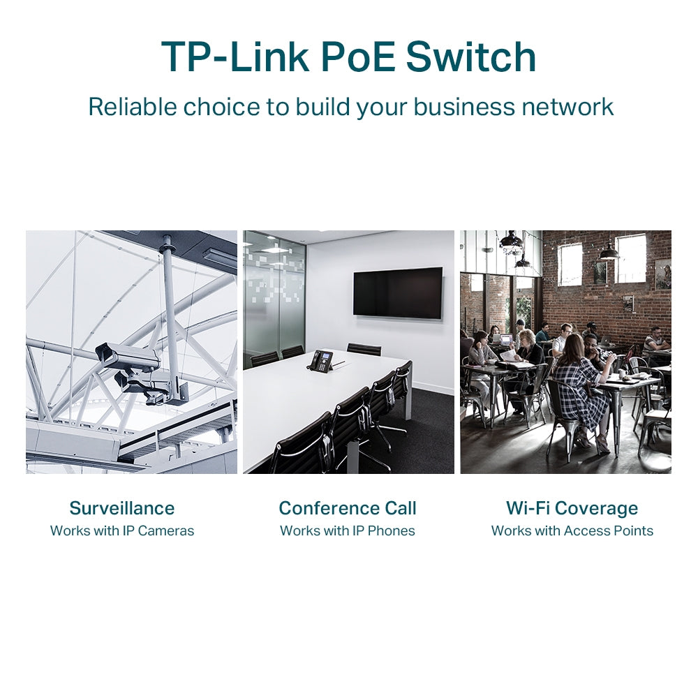 TP-Link TL-SG1218MPE - 18-Port Gigabit Easy Smart Switch with 16-Port PoE+ / 250W PoE Budget / 2 SFP Combo Ports / Rackmount Switch