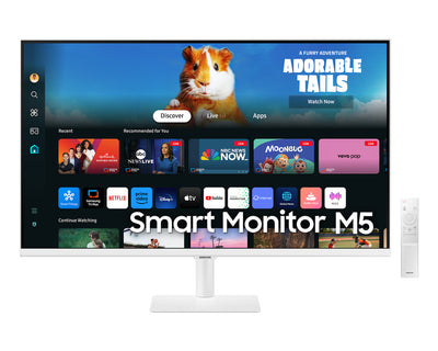 Samsung M50D LS27DM501EMXUE Smart Monitor - 27" FHD VA / 60Hz / 4ms / Smart TV Apps / HDMI / USB / Bluetooth / White - Monitor