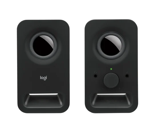 Logitech Z150 Multimedia Stereo Speakers - 3W RMS / 3.5mm Audio / Compact Stereo Speakers / Black - Speakers