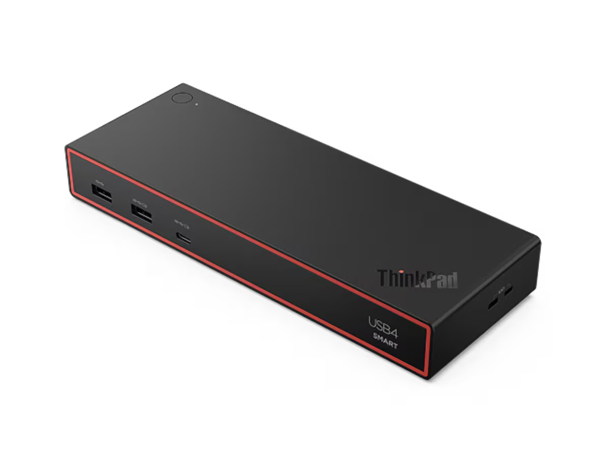 Lenovo ThinkPad USB4 Smart Dock 5500 - USB4 / 40Gbps / Quad 4K Display / 65W Charging / Smart Docking Station