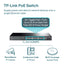 TP-Link TL-SG1428PE - 28-Port Gigabit Easy Smart Switch with 24-Port PoE+ / 250W PoE Budget / 2 SFP Uplinks / Rackmount Switch