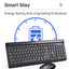 HP CS500 Wireless Keyboard and Mouse - 2.4GHz Wireless / Silent Keys / 2000 DPI / Black - Combo