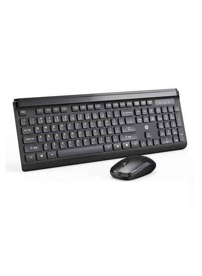 HP CS500 Wireless Keyboard and Mouse - 2.4GHz Wireless / Silent Keys / 2000 DPI / Black - Combo