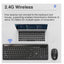 HP CS500 Wireless Keyboard and Mouse - 2.4GHz Wireless / Silent Keys / 2000 DPI / Black - Combo