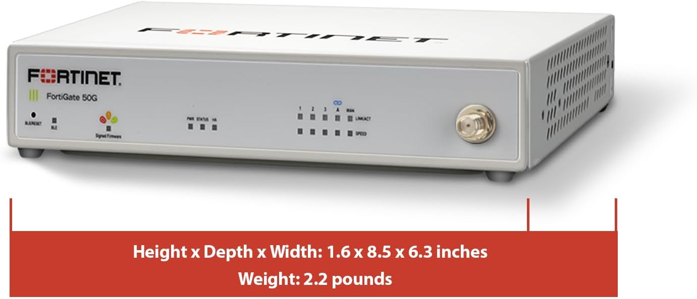 Fortinet FortiGate 50G NGFW with 1-Year License – SD-WAN / 5x GE Ports / IPS 2.25 Gbps