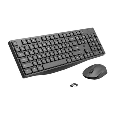 HP Wireless Keyboard and Mouse CS10 - 2.4GHz Wireless / Arabic-English / 1200 DPI / Black - Combo