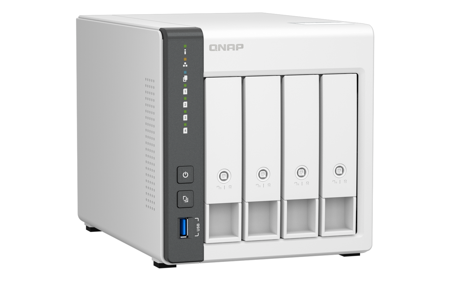 QNAP TS-433 4-Bay NAS – ARM Cortex-A55 / 4GB RAM / 2.5GbE LAN / Desktop