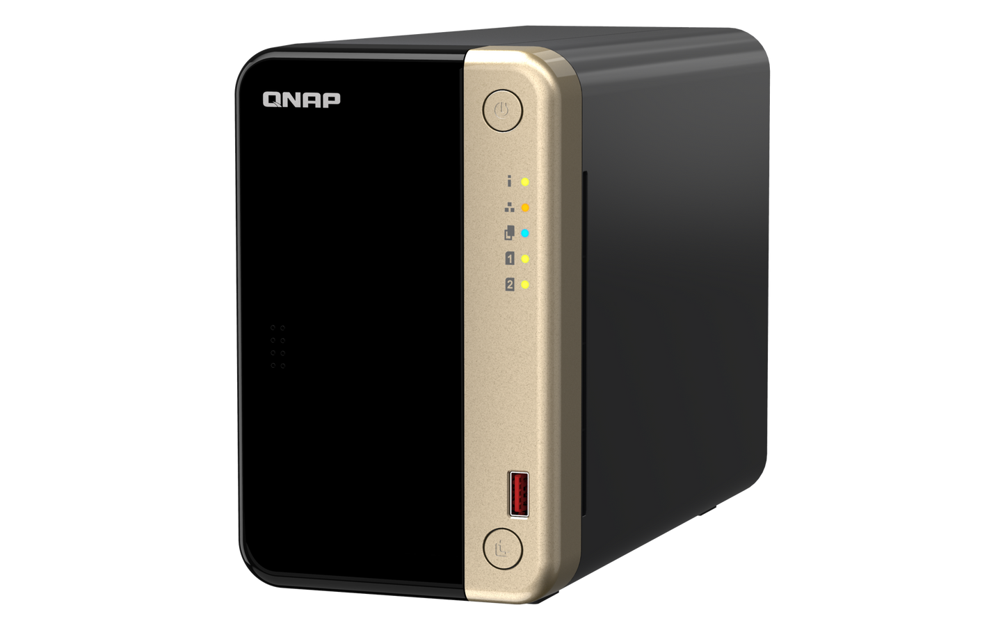 QNAP TS-264 2-Bay NAS – Intel Celeron N5095 / 8GB RAM / Dual 2.5GbE / M.2 Slots / HDMI