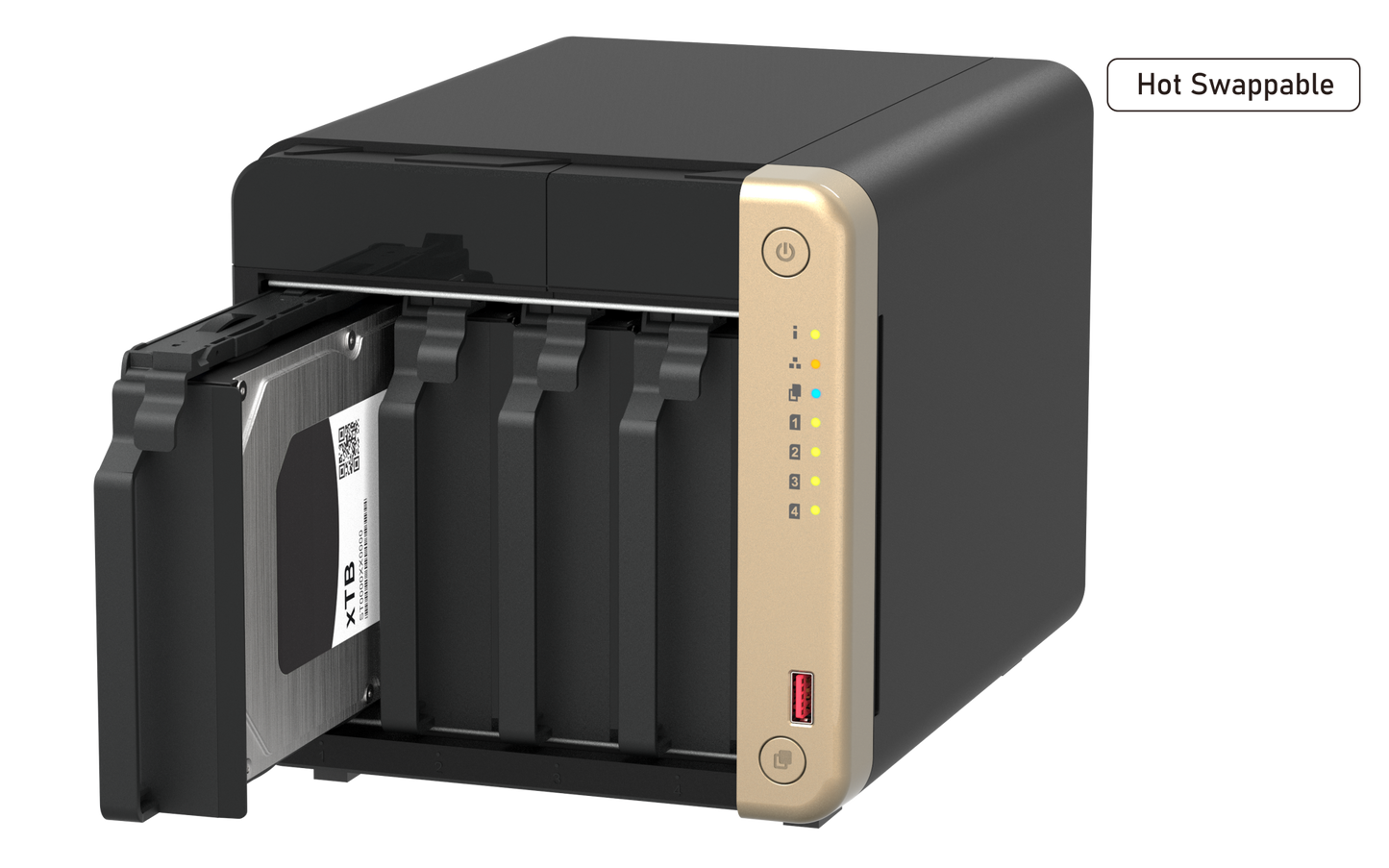 QNAP TS-464 4-Bay NAS – Intel Celeron N5095 / 8GB RAM / Dual 2.5GbE / M.2 Slots / HDMI