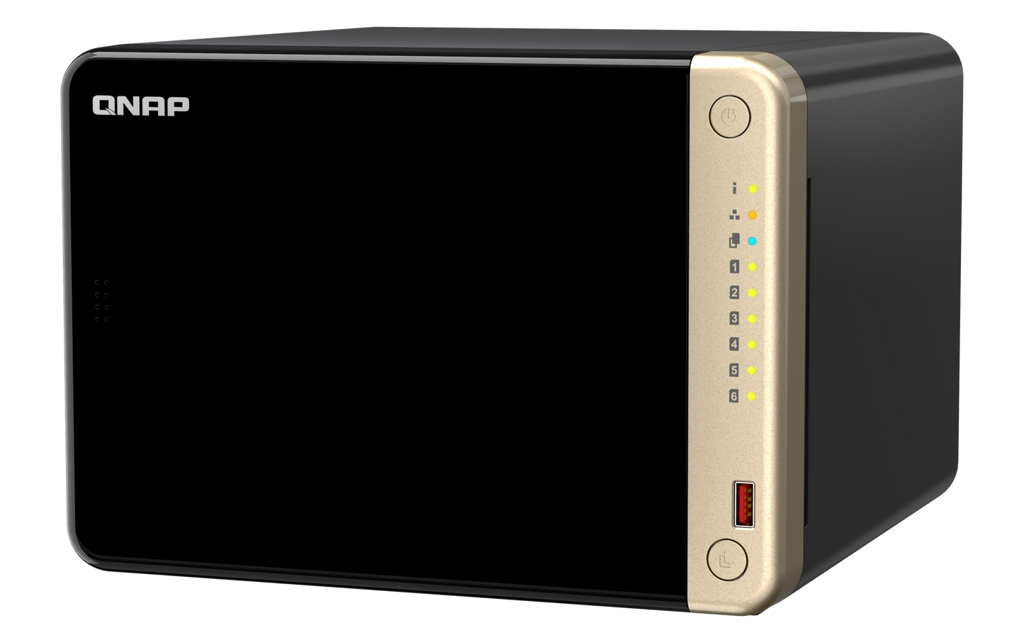 QNAP TS-664 6-Bay NAS – Intel Celeron N5095 / 8GB RAM / Dual 2.5GbE / 120TB / M.2 Slots