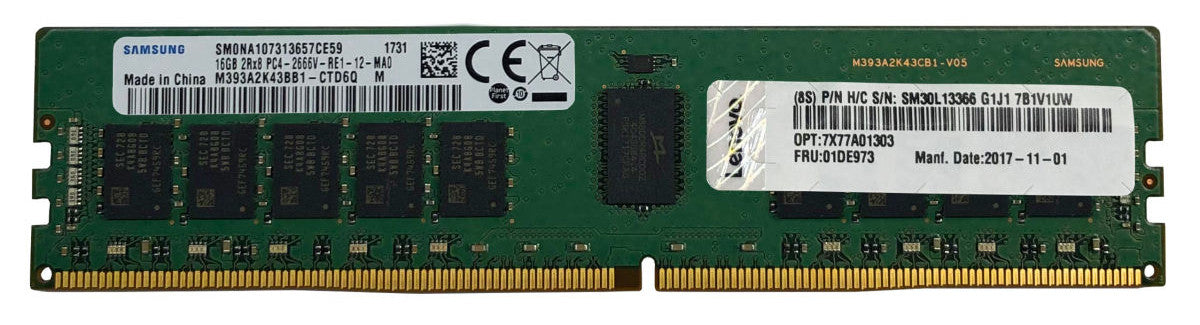 Lenovo Think System Server Memory 32GB - TruDDR4 3200MHz (2Rx4 1.2V) RDIMM
