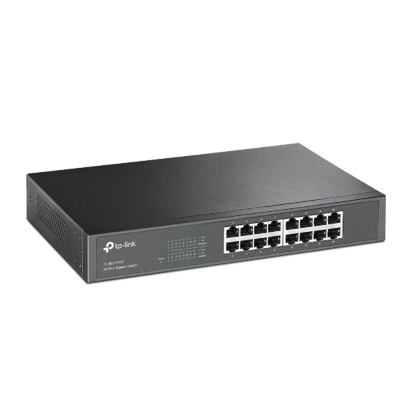 TP-Link TL-SG1016D - 16-Port Gigabit Desktop/Rackmount Switch / 10/100/1000Mbps / Plug & Play / Green Ethernet - Network Switch