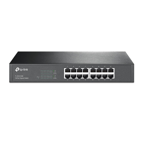 TP-Link TL-SG1016D - 16-Port Gigabit Desktop/Rackmount Switch / 10/100/1000Mbps / Plug & Play / Green Ethernet - Network Switch