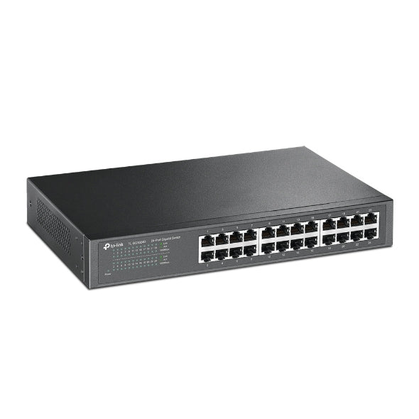 TP-Link TL-SG1024D - 24-Port Gigabit Desktop/Rackmount Switch / 10/100/1000Mbps / Plug & Play / Green Ethernet - Network Switch