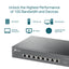 TP-Link TL-SX1008 - 8-Port 10G Desktop/Rackmount Switch / 10 Gigabit Ethernet / 160Gbps Switching Capacity / Plug & Play - Network Switch