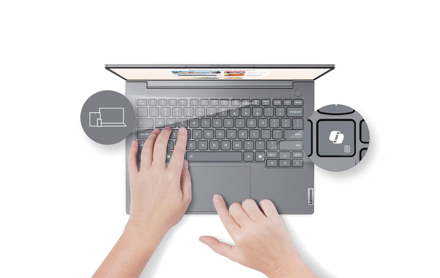 Lenovo ThinkBook 14 Gen 8 - 14" FHD / Ultra 7 255H / 16GB / 512GB (NVMe PCIe 4.0 SSD) / DOS / 1YW - Laptop