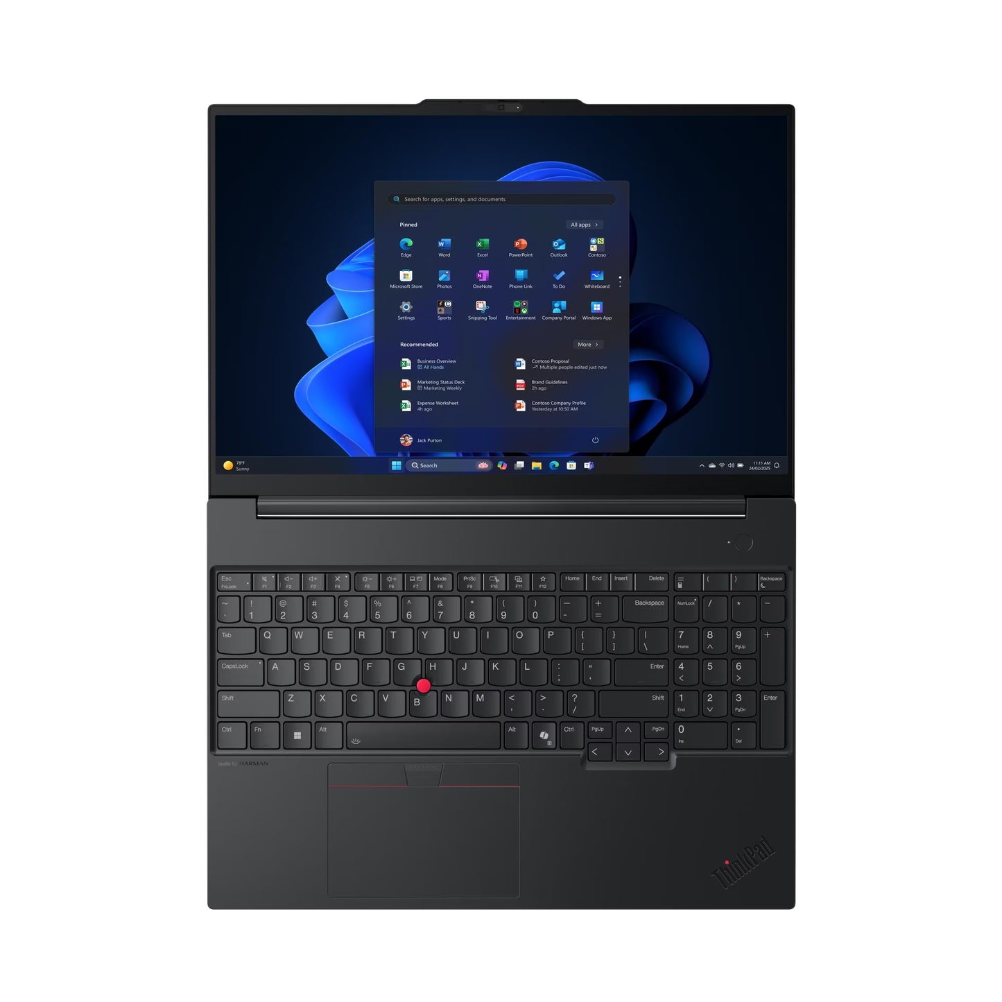 Lenovo ThinkPad E16 Gen 3 - 16" WUXGA IPS / Core 7 240H / 16GB DDR5 / 512GB (NVMe Gen4 SSD) / DOS / 1YW / Black - Laptop