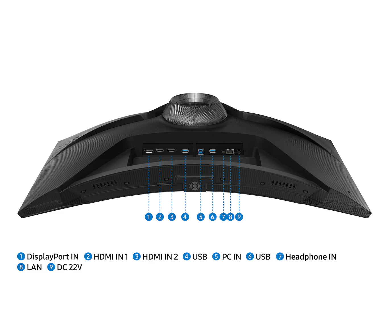 Samsung Odyssey G6 G65B 32" LS32BG650EMXUE QHD 240Hz Curved Gaming Monitor – 1000R / 1ms / HDR600 / FreeSync Premium Pro / Smart Hub