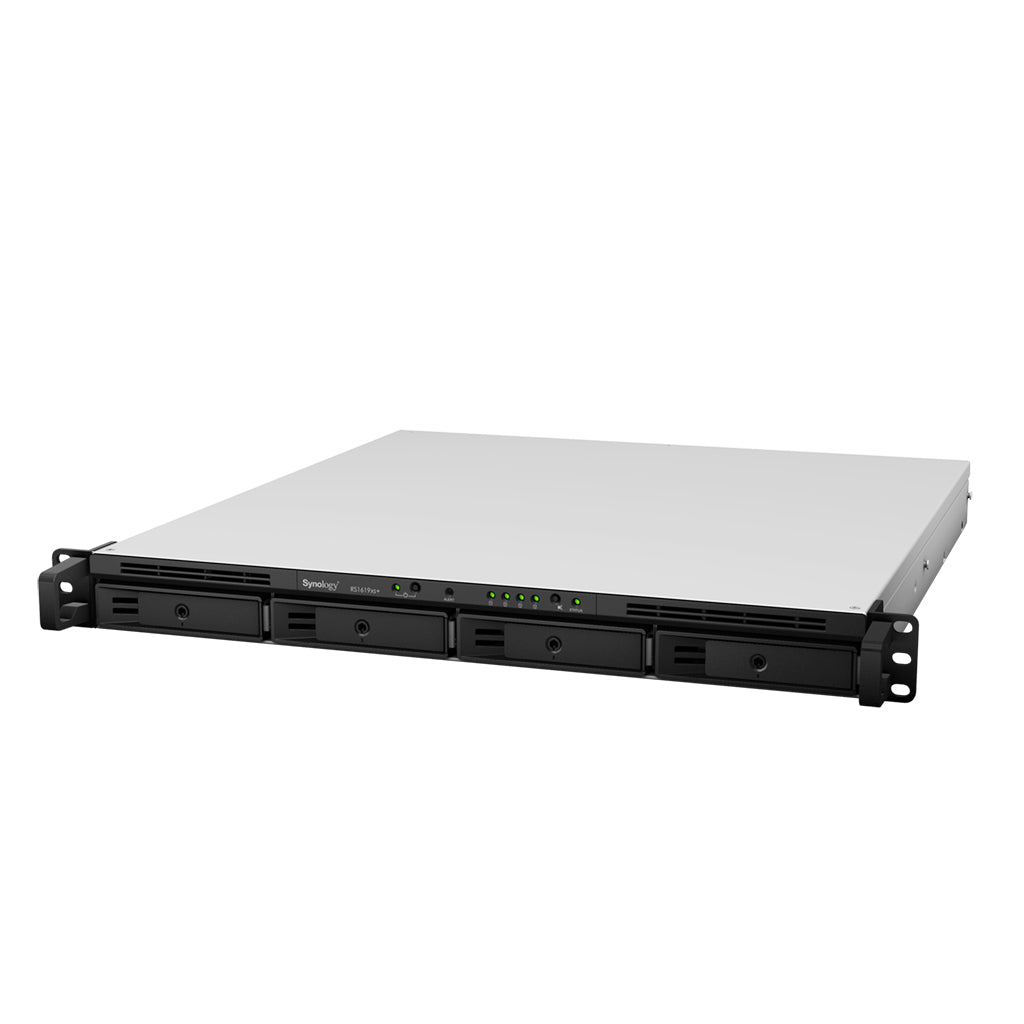 Synology RackStation RS1619xs – 4-Bay / Intel Xeon D-1527 / 8 GB RAM / USB / LAN / 5-Year Warranty (Rail-Kit Included)