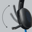 Logitech H540 USB Computer Headset - USB-A / Noise Cancelling Mic / Digital Stereo Audio / On-Ear Controls  - Headset