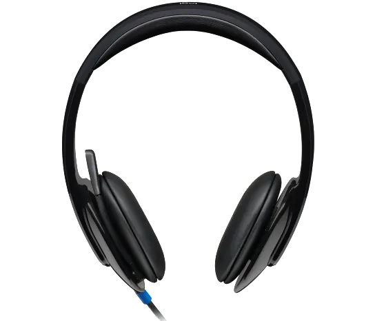 Logitech H540 USB Computer Headset - USB-A / Noise Cancelling Mic / Digital Stereo Audio / On-Ear Controls  - Headset