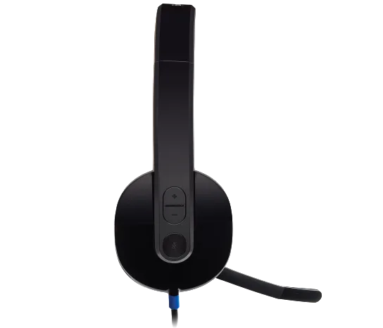 Logitech H540 USB Computer Headset - USB-A / Noise Cancelling Mic / Digital Stereo Audio / On-Ear Controls  - Headset