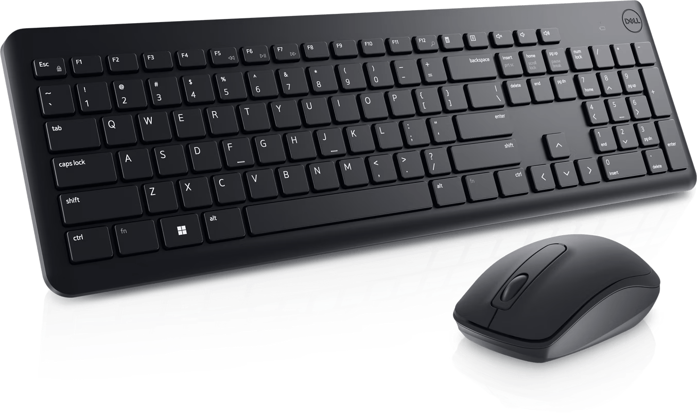 Dell KM3322W Wireless Keyboard and Mouse - 2.4GHz Wireless / Arabic-English / 1000 DPI / Black - Combo