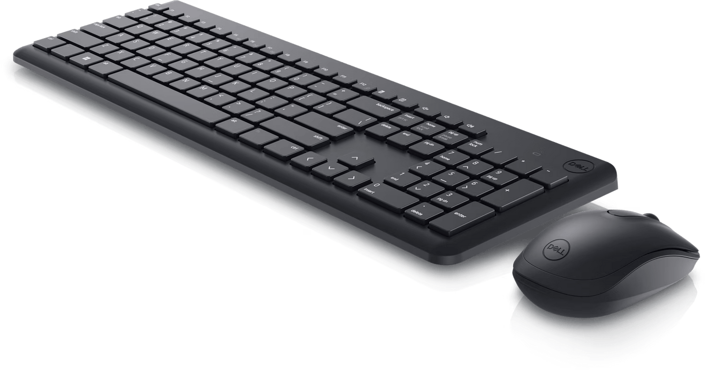 Dell KM3322W Wireless Keyboard and Mouse - 2.4GHz Wireless / Arabic-English / 1000 DPI / Black - Combo