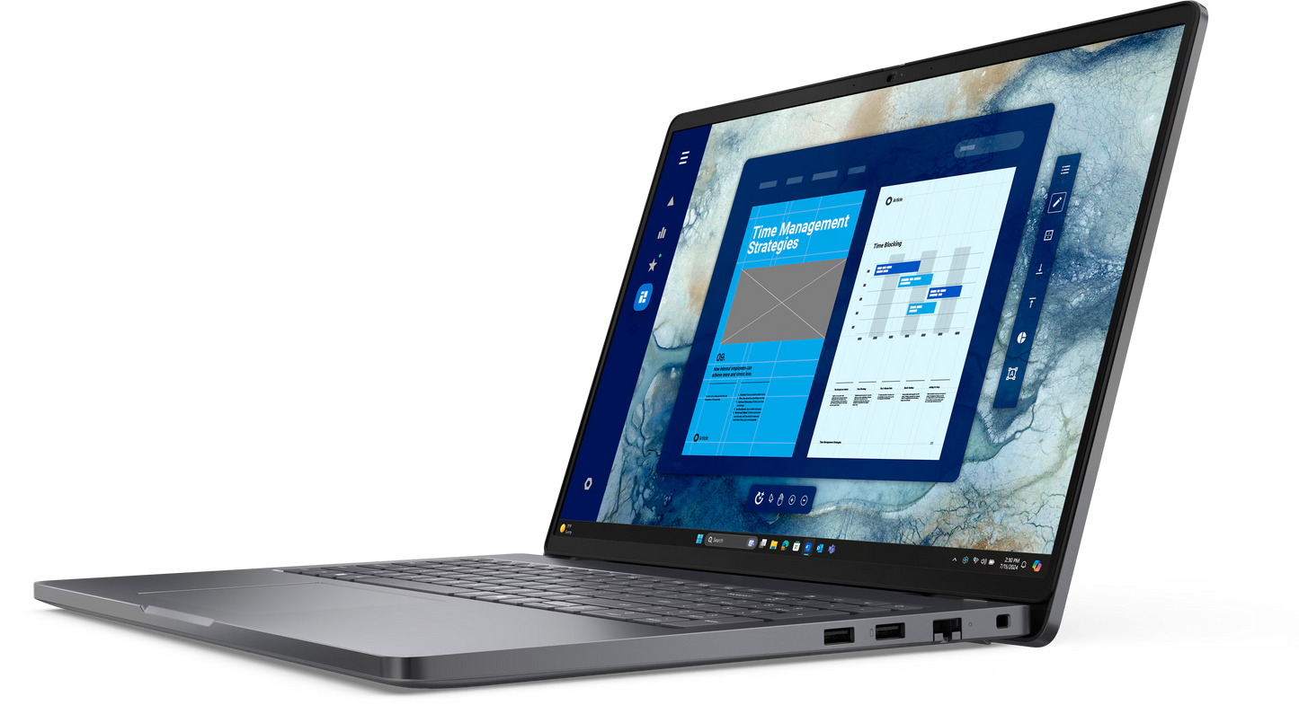 Dell Pro 16 PC16250 - 16" FHD+ Non-Touch / Core 5 120U / 8GB / 512GB (NVMe M.2 SSD) / DOS / 1YW - Laptop