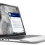 Laptop with a software interface on the screen on a white background