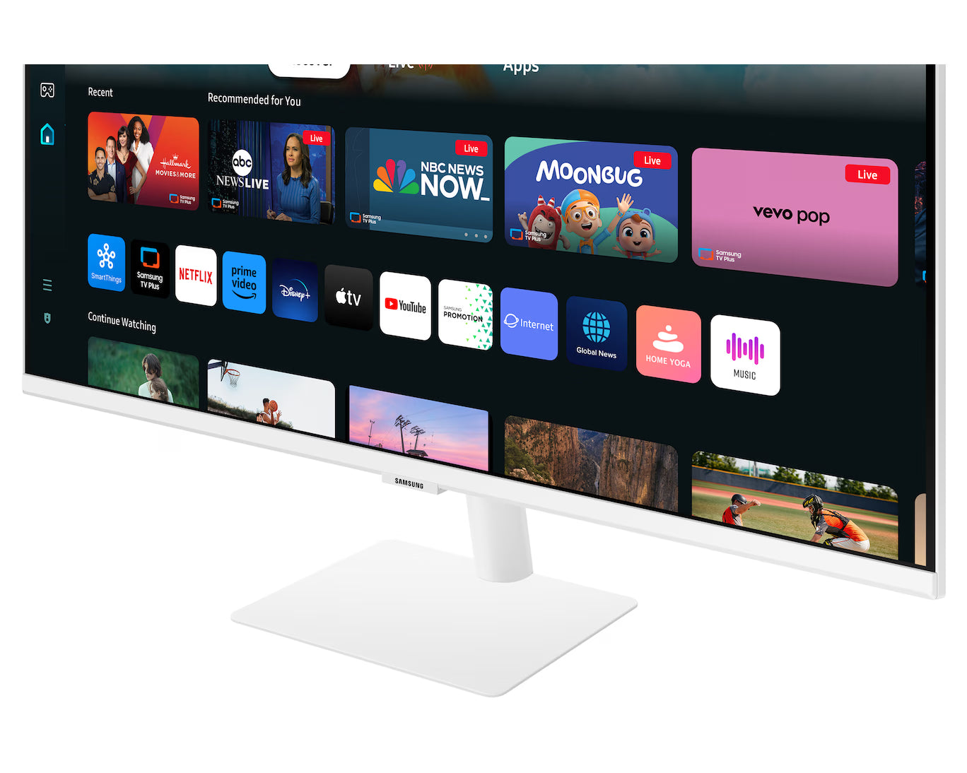 Samsung M50D LS27DM501EMXUE Smart Monitor - 27" FHD VA / 60Hz / 4ms / Smart TV Apps / HDMI / USB / Bluetooth / White - Monitor