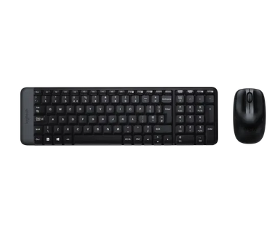Logitech MK220 Wireless Compact Keyboard and Mouse Combo - 2.4GHz Wireless / Compact Design / Optical Mouse / Black - Keyboard & Mouse