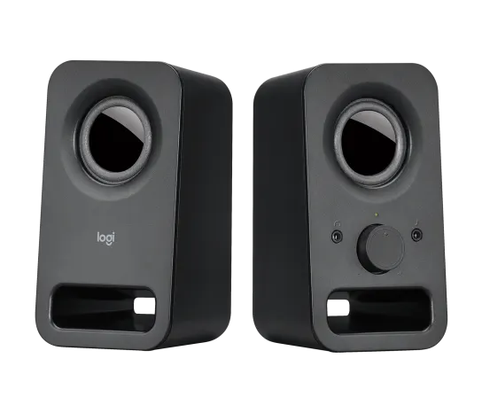Logitech Z150 Multimedia Stereo Speakers - 3W RMS / 3.5mm Audio / Compact Stereo Speakers / Black - Speakers