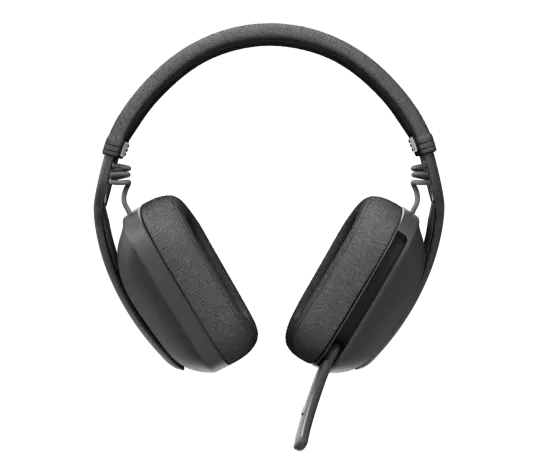 Logitech Zone Vibe 100 Wireless Headset - Bluetooth 5.2 / Noise-Canceling Microphone / Up to 20 Hours Battery / USB-C Charging / 1YW - Black