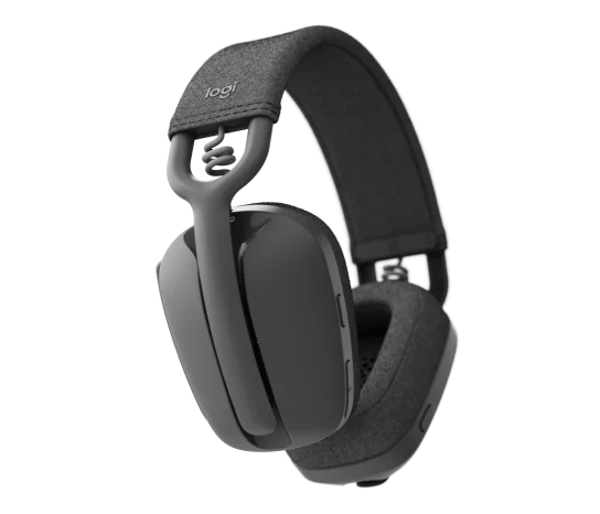Logitech Zone Vibe 100 Wireless Headset - Bluetooth 5.2 / Noise-Canceling Microphone / Up to 20 Hours Battery / USB-C Charging / 1YW - Black
